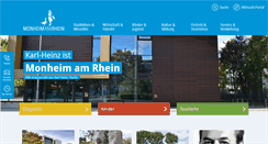 Desktop Screenshot of monheim.de